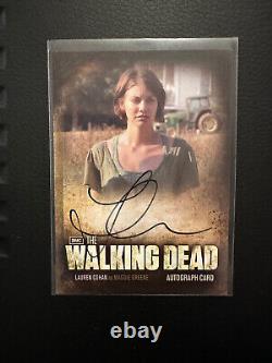 Lauren Cohan Le Walking Dead Saison 2 Carte Autographe A9