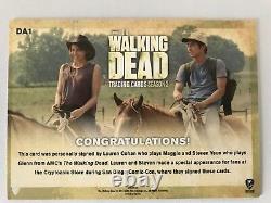 Le Walking Dead Saison 2, Redemption Dual Autograph Card Cohan / Yeun Da1