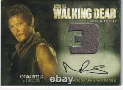 Le Walking Dead Saison 3 Partie 2 Autographe Armoire Carte Am10 Norman Reedus
