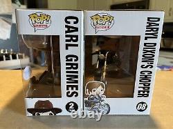 Les figurines Funko Pop de The Walking Dead: 2 Pk Negan & Carl Grimes et Daryl Dixon avec sa moto