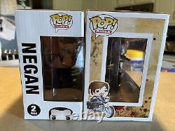 Les figurines Funko Pop de The Walking Dead: 2 Pk Negan & Carl Grimes et Daryl Dixon avec sa moto