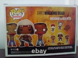 Les figurines en vinyle exclusives Funko POP! de The Walking Dead Michonne et ses animaux de compagnie PX