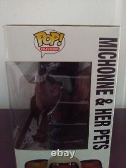 Les figurines en vinyle exclusives Funko POP! de The Walking Dead Michonne et ses animaux de compagnie PX