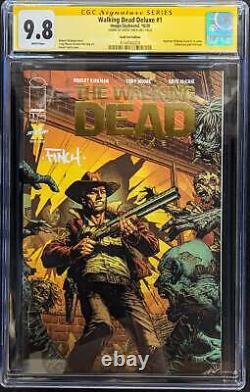 Les morts qui marchent DLX #1 Or Feuille Graded CGC 9.8 Signé par David Finch