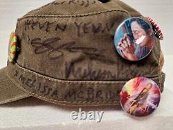 Les morts qui marchent Signatures MICHONNE, CARL, GABRIEL, CAROL, GLEN Autographié Avec BADGES