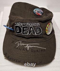 Les morts qui marchent Signatures MICHONNE, CARL, GABRIEL, CAROL, GLEN Autographié Avec BADGES