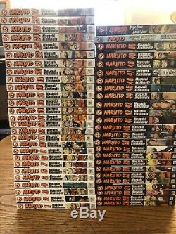 Lot Vol 1-50 Naruto Shonen Jump Manga Graphic Novel (anglais) Plus 2 Extra