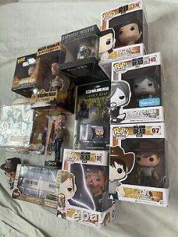 Lot de Walking Dead! Funkos, Bobble Heads, Épinglettes et Plus