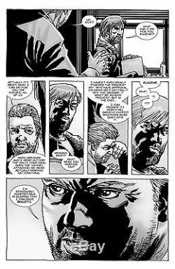 Marcher 102 Morts Problème, P14 Art Original Rick Grimes Comic Munitions Charlie Adlard