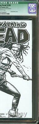 Marcher Mort #109 Cgc Qual 9.4 Michael Golden Michonne Edition Sketch