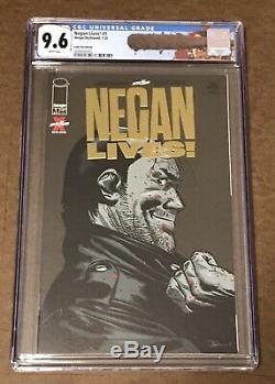 Negan Lives! # 1 Or, Argent, Rouge Cgc 9.8,9.8,9.6 Lucille Negan Walking Étiquette Morte