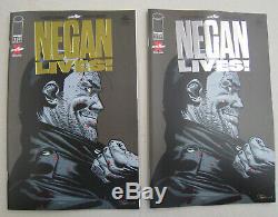 Negan Lives # 1 Or & Argent Variante Set Dernière Marche
