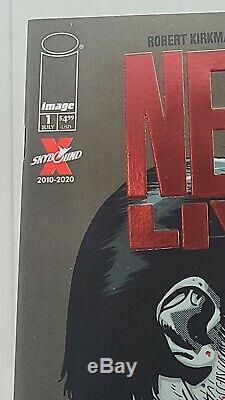 Negan Lives # 1 Rubis Couverture Variante De Feuille Rouge Marche Morts Limité À 500 Tres Rare