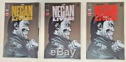 Negan Lives! # 1 Set (1 Or, 1 Argent Et 1 Régulier) Variante Lot Image Kirkman