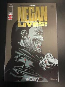 Negan Lives # 1 Variant D'or Robert Kirkman Dernière Marche New Et Rare