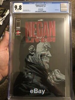 Negan Lives Rare Feuille Rouge Couverture Cgc 9.8 The Walking Dead
