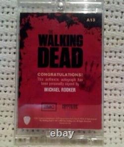Rare! Walking Dead Saison 1 Autograph Card A13 Michael Rooker: Merle Dixon