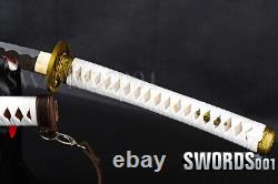 Real Sharp Walking Dead Sword Japonais Samurai Katana Culotte En Cuir