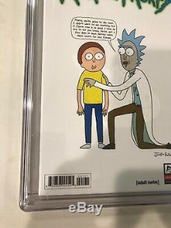 Rick Et Morty # 1 Cgc 9,6 150 Incentive Variante Justin Roiland Graal Nm +