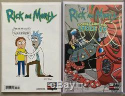 Rick Et Morty # 1 Nerd Bloc Variante Rappelé + 150 Justin Roiland Couverture Paquet