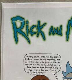Rick Et Morty # 1 Nerd Bloc Variante Rappelé + 150 Justin Roiland Couverture Paquet