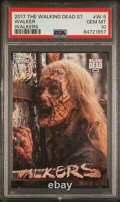 Saison 7 de The Walking Dead 2017 Carte de Marcheur #W-5 PSA GEM MT 10