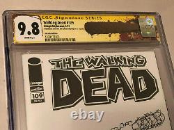 The Walking Dead #109 Sketch Edition Cgc 9.8 Signé Et Sketched Par David Wong