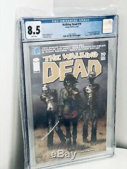 The Walking Dead # 19 Cgc 8.5 Pages Blanches Gradées 1ère Apparition De Michonne
