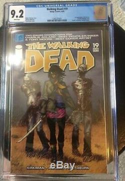 The Walking Dead # 19 Cgc 9.2 Pages Blanches 1er Dalle Et Michonne Problème Hot