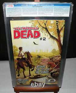 The Walking Dead #1 (2003 1ère Imprimer) Cgc 9.2 Cas Nm-rare Key Crack/press It