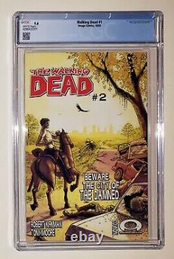 The Walking Dead #1 (2003) CGC 9.6 NM 1er Rick, Shane, Morgan et Duane Jones.