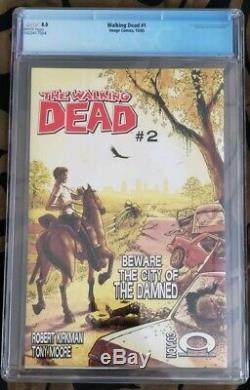 The Walking Dead # 1 Cgc 8,0 Pages Blanches