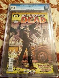 The Walking Dead # 1 Cgc 9.4 Pages Blanches 2003