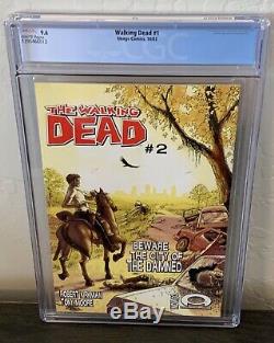 The Walking Dead # 1 Cgc 9.6 Pages Blanches 1er Rick Grimes Robert Kirkman