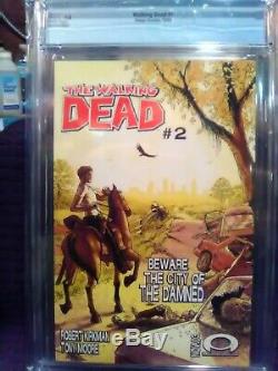 The Walking Dead # 1 Cgc 9.8 Pages Blanches! Image Comics 2003