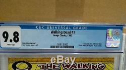The Walking Dead # 1 Cgc Noté 9.8 Image Comics Pages Blanches 10/03 1ère Application Grimes