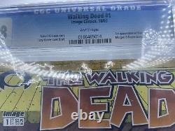 The Walking Dead #1, ÉTIQUETTE NOIRE, CGC 9.8 Pages Blanches Avec Cadre Personnalisé