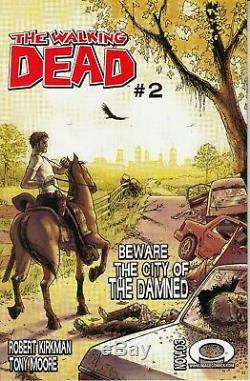 The Walking Dead # 1 Le Vrai # 1 White Label Htf Shane Amc Livraison Gratuite Rick