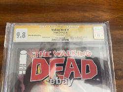 The Walking Dead #1 Wizard Ohio Variante Cgc 9.8 Ss Signé Mike Zeck
