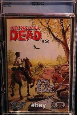 The Walking Dead #1 (first Print) Cgc 9.0 Black Robert Kirkman Image Comics 2003