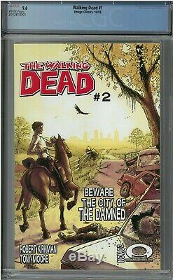 The Walking Dead # 1 (oct 2003, Image) Cgc 9,6 Blanc, Le Premier Rick Grimes