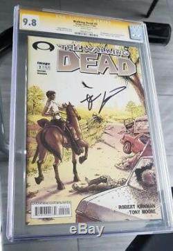 The Walking Dead # 2 9.8 Série Signature De La Ccég