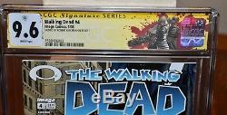 The Walking Dead # 4 (janvier 2004, L'image) Cgc 9.6 Signé Robert Kirkman Yellow Label
