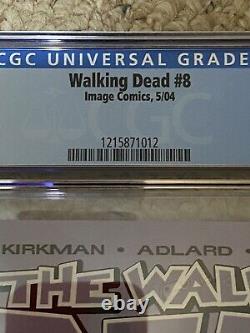 The Walking Dead #8 Image De Première Impression Comics 2004 Cgc 9.6 Robert Kirkman Adlard