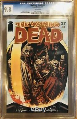 The Walking Dead Comics Tous Cgc Pages Blanches 2,3,4,5,6,7,8,9 19 Et 27 1st Printing
