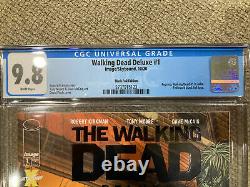 The Walking Dead Deluxe 1 Black Foil Cgc 9,8. En Main /200