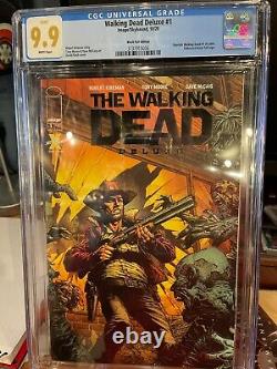 The Walking Dead Deluxe #1 Black Foil Cgc 9.9 CVL Rare Key