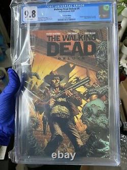 The Walking Dead Deluxe 1 Black Foil Finch Variante Cgc 9.8 Ltd 200 Rare En Stock