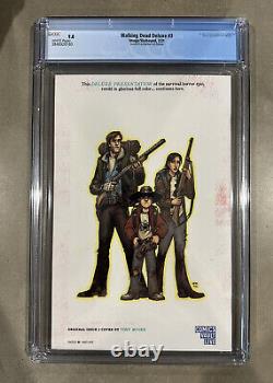 The Walking Dead Deluxe #3 2nd Print Rouge Foil Variante Cgc 9.8 CVL