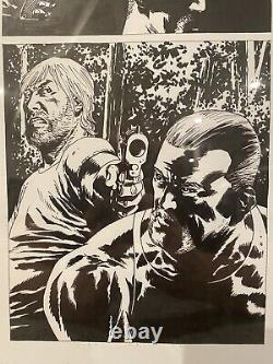 The Walking Dead Original Art Issue # 56 Page 6 Rick Et Abraham Charlie Adlard